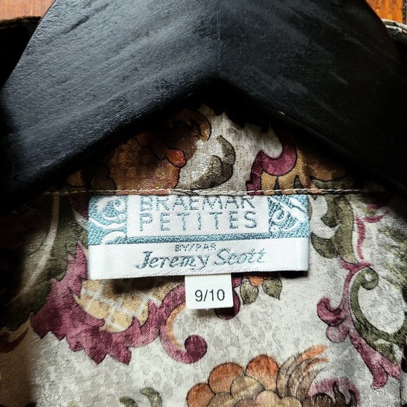 Braemar Petites Print Blouse, sz Large Petite - Picture 9 of 16